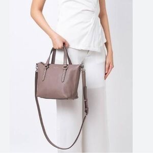 Kate Spade Larchmont Walnut Cow Leather Small Penny Satchel